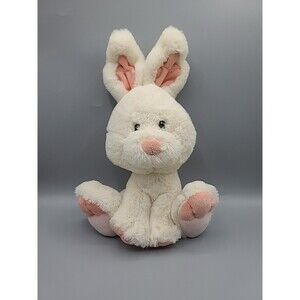 American Greetings Sneakers The Bunny Rabbit Plush Cream Pink Accents Easter